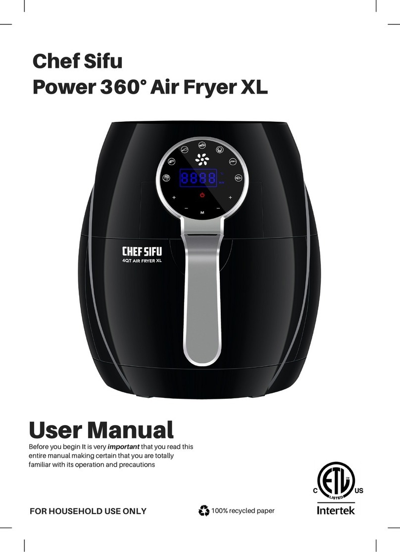 Chef Sifu Power 360 Air Fryer XL user manual