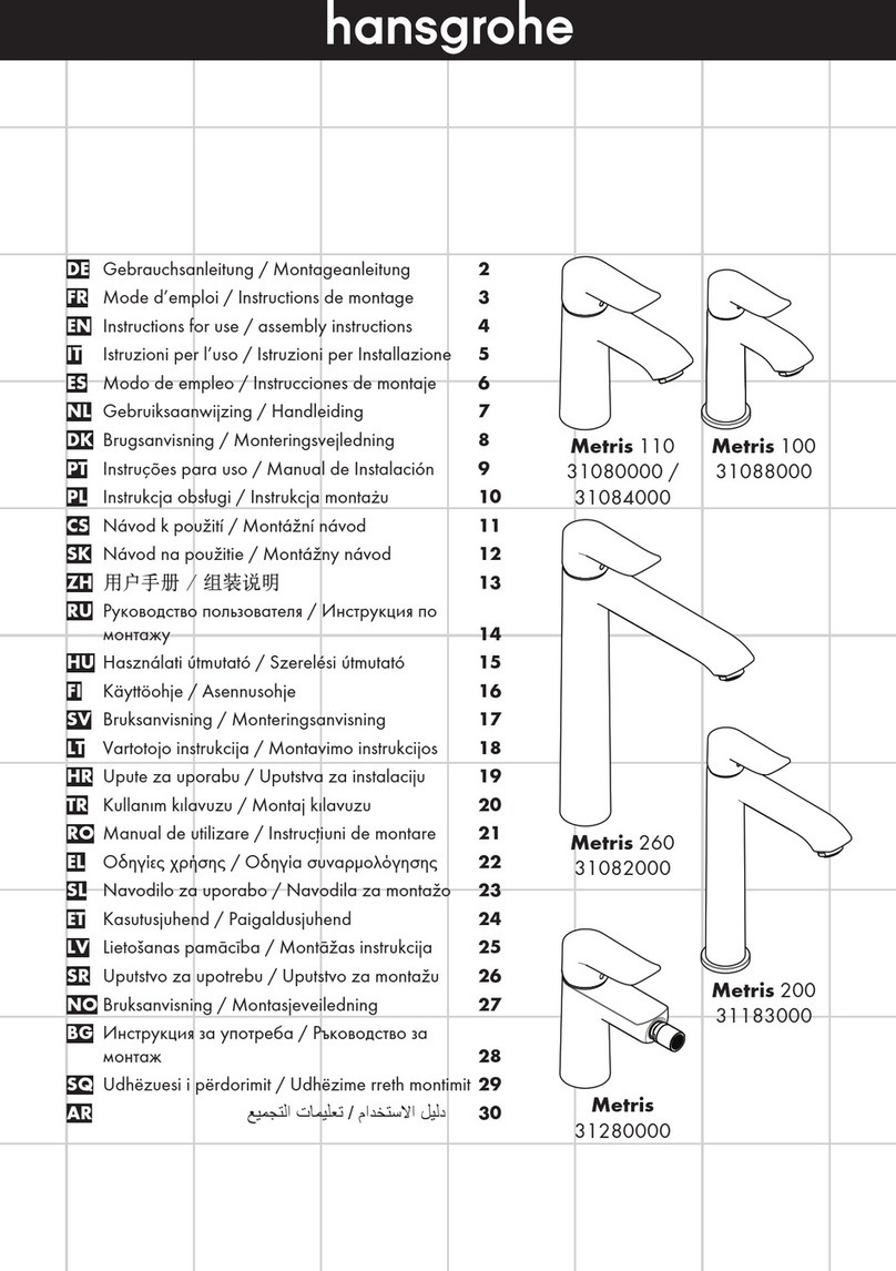 Hans Grohe Metris Series Manual
