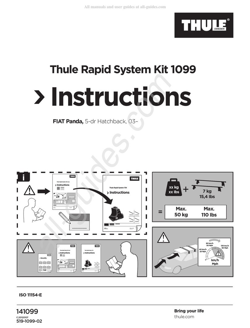 Thule Rapid System Kit 1099 instructions