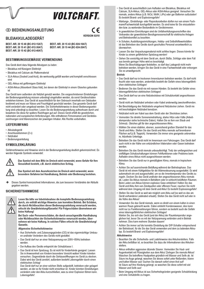 VOLTCRAFT 20 15 40 Manual