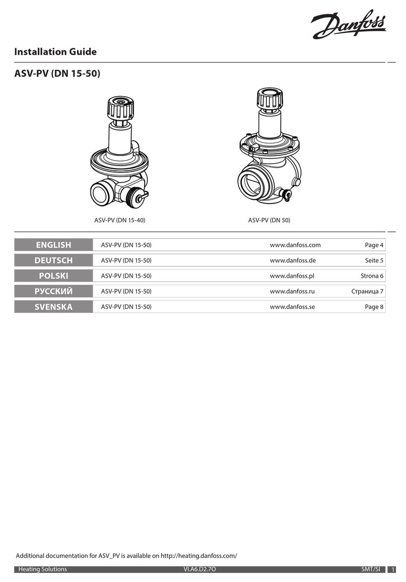 Danfoss ASV-PV DN 15 User manual Danfoss ASV-PV DN 15 User manual