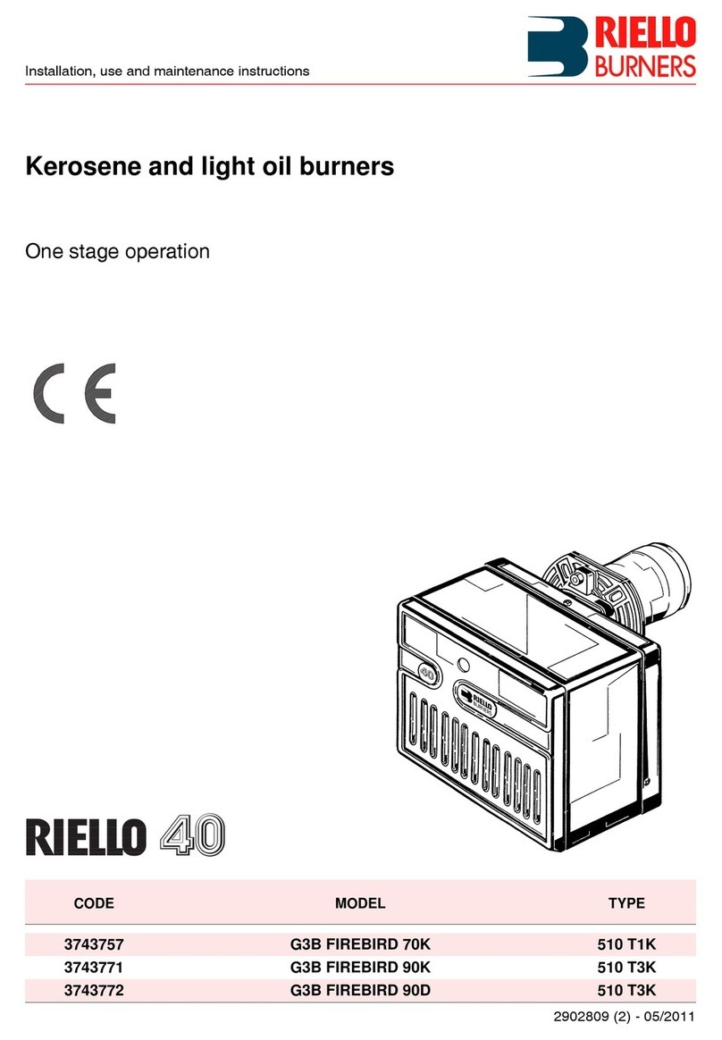 Riello G3B FIREBIRD 70K Quick start guide