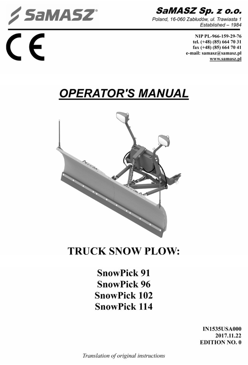 SaMASZ SnowPick 91 Operator's manual