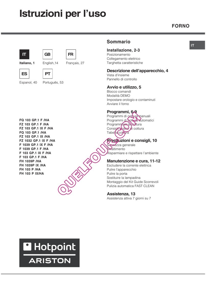 Ariston Hotpoint FH 1039 P User manual
