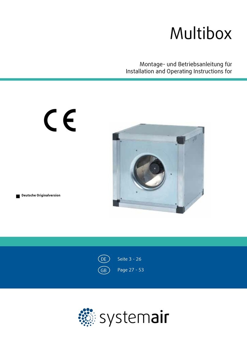 System air MUB-EC Series Installation and operating instructions