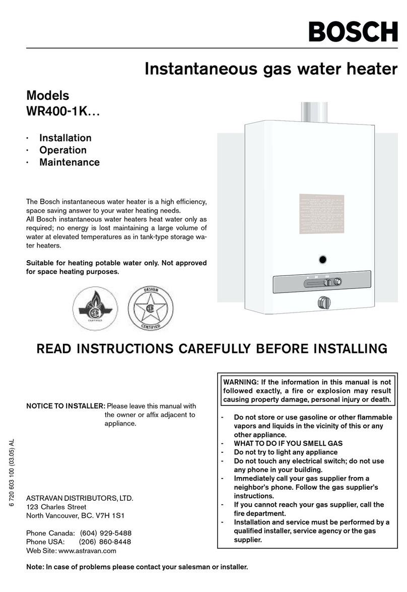 Bosch WR400-1K Series Owner's manual