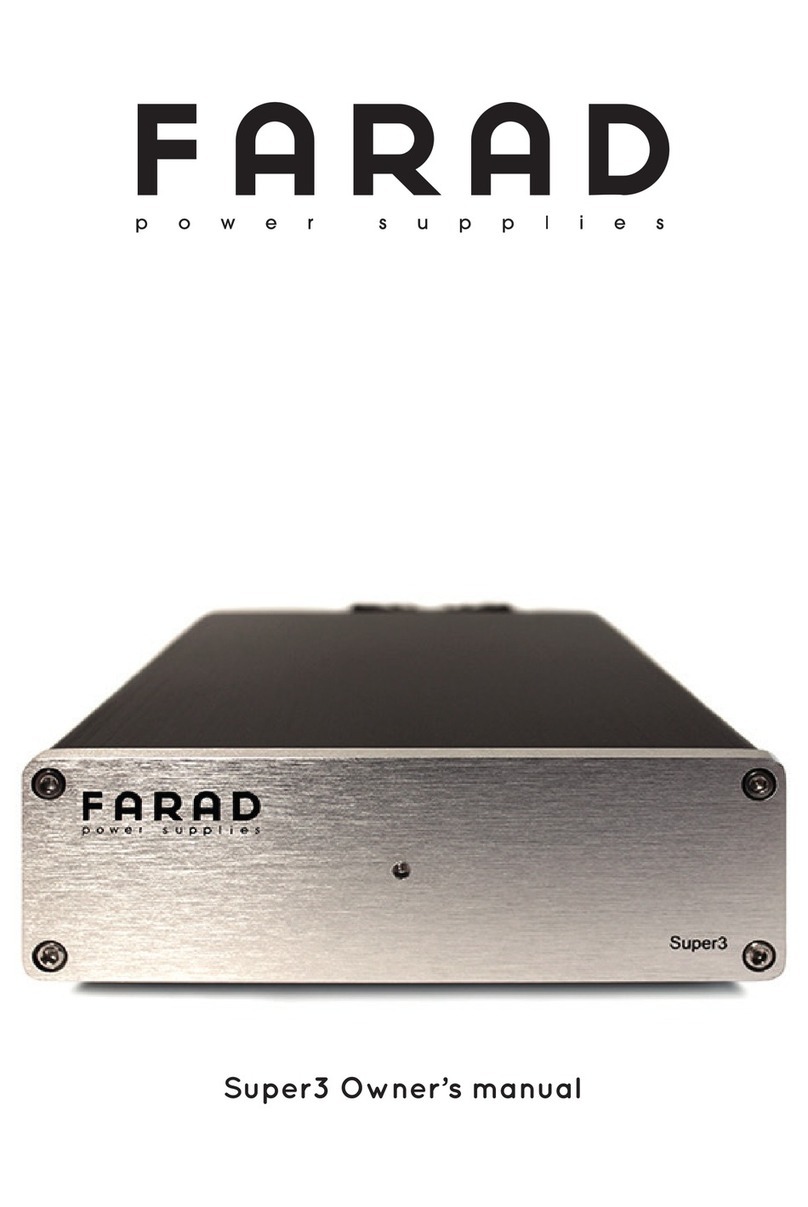 Farad Super3 owner's manual