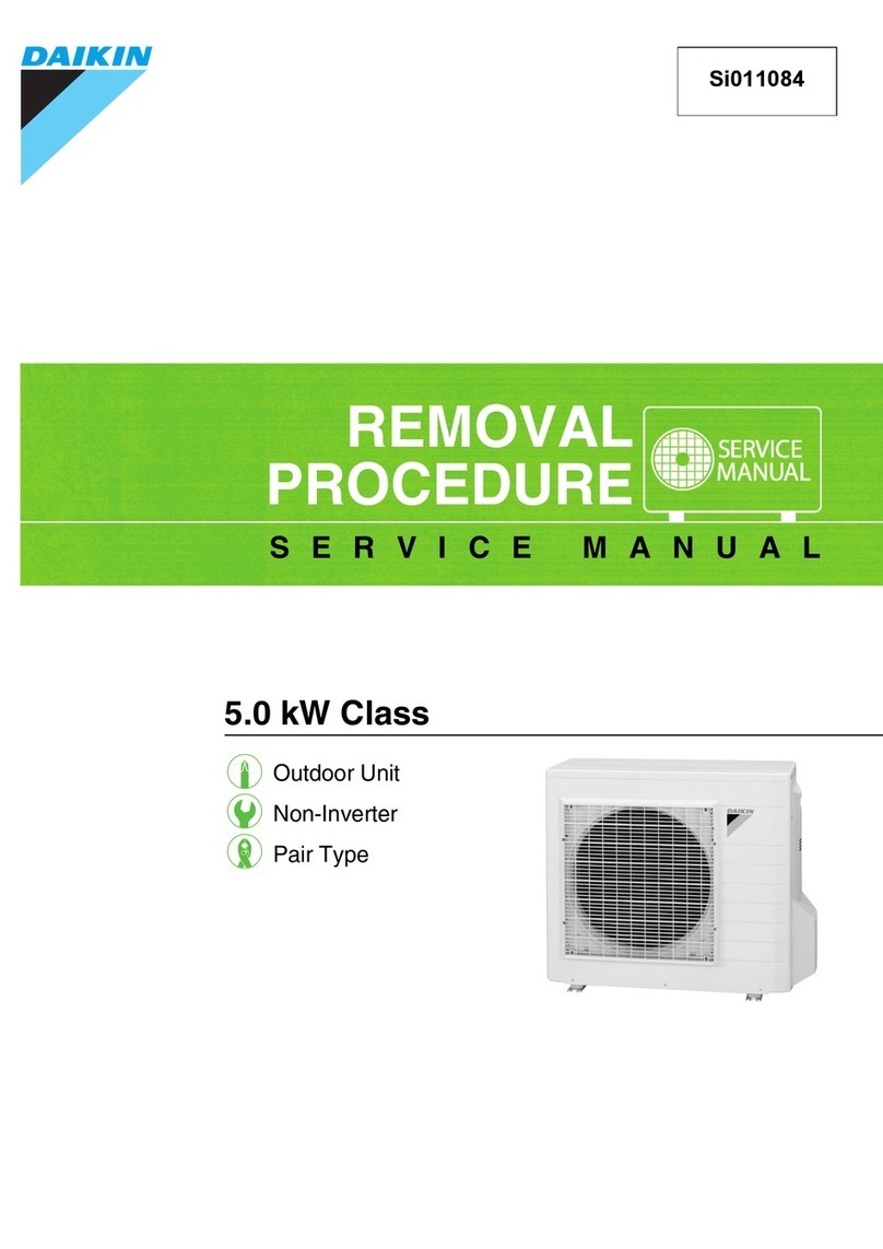 Daikin RN50HV1A Service Manual Removal Procedure