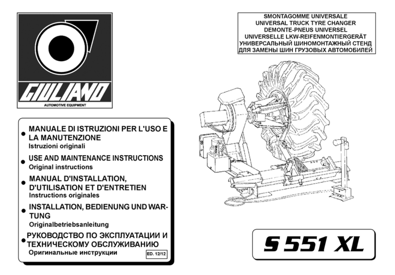 GIULIANO S 551 XL A Use and maintenance instructions