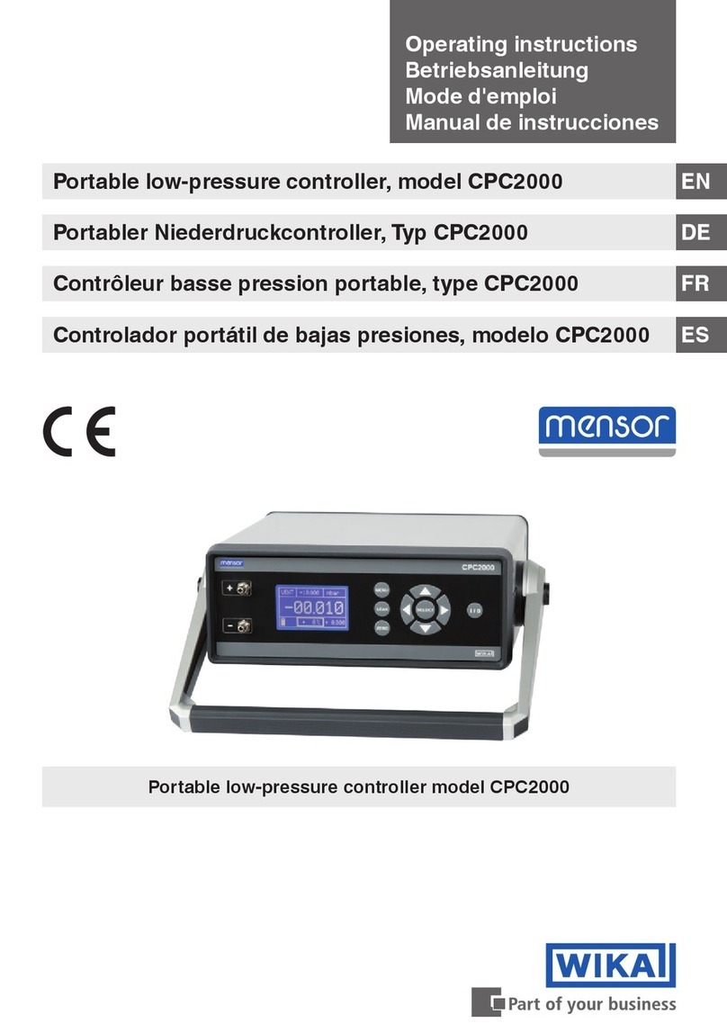 mensor CPC2000 operating instructions