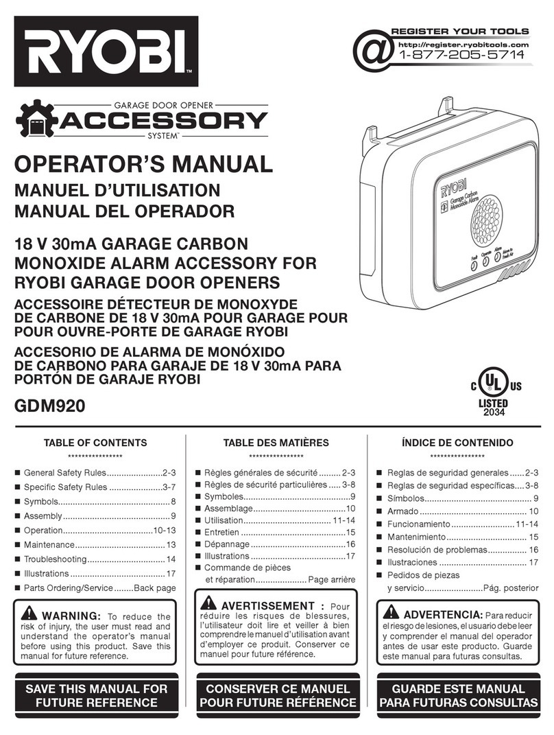 Ryobi GDM920 Operator's manual