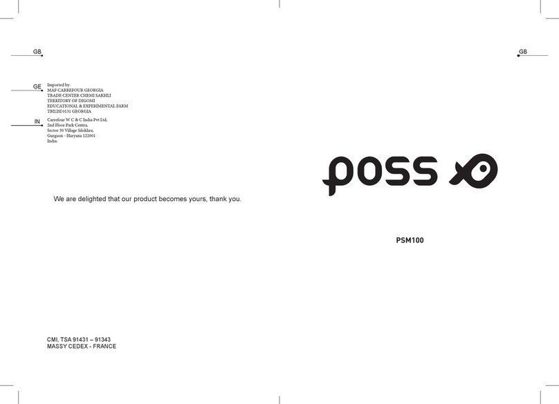 poss PSM100 quick start guide