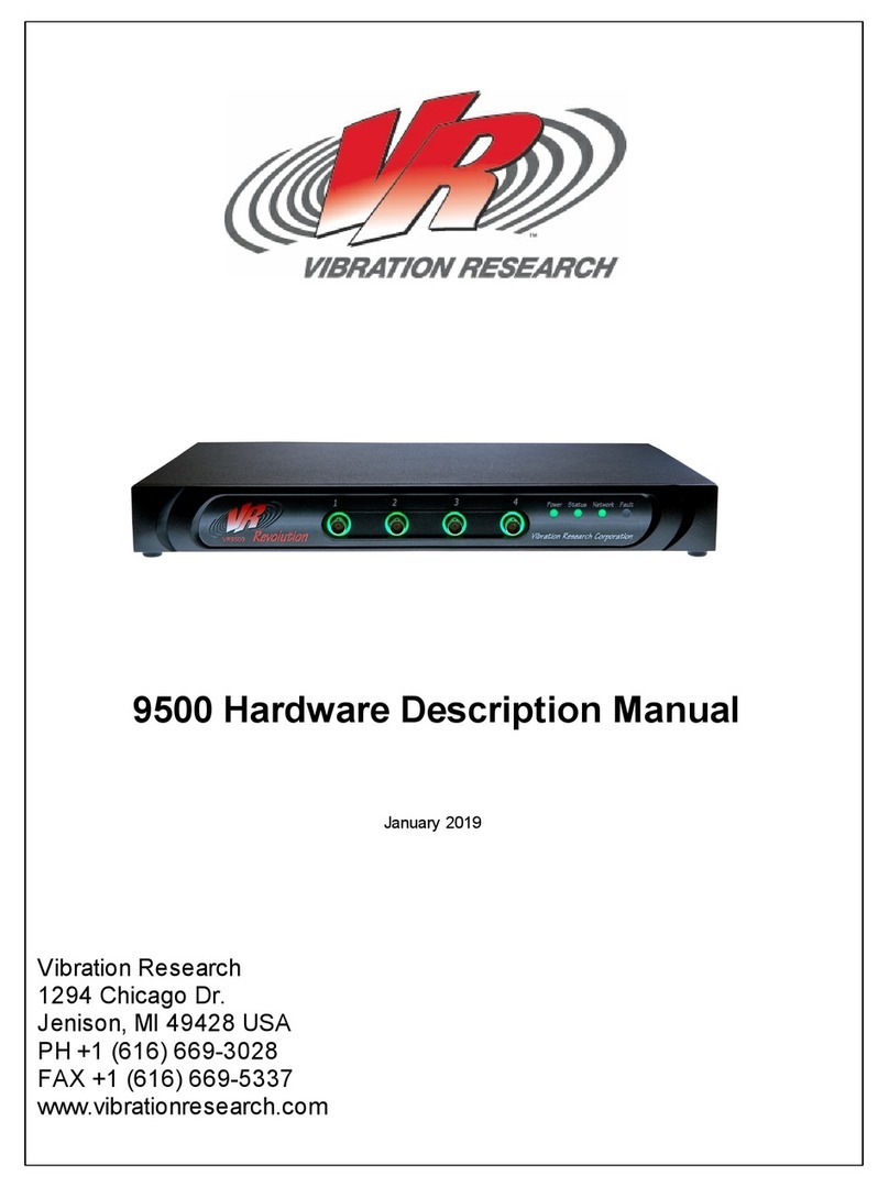 Vibration Research VR9500 Hardware Description Manual