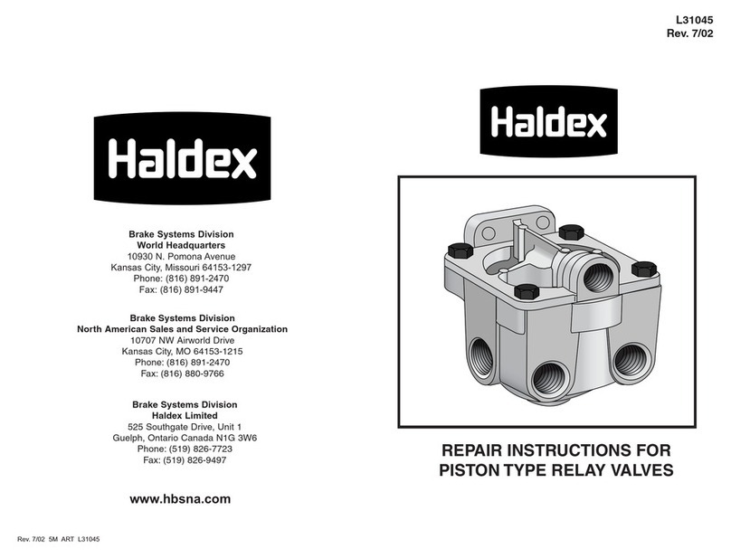 Haldex L31045 Repair instructions
