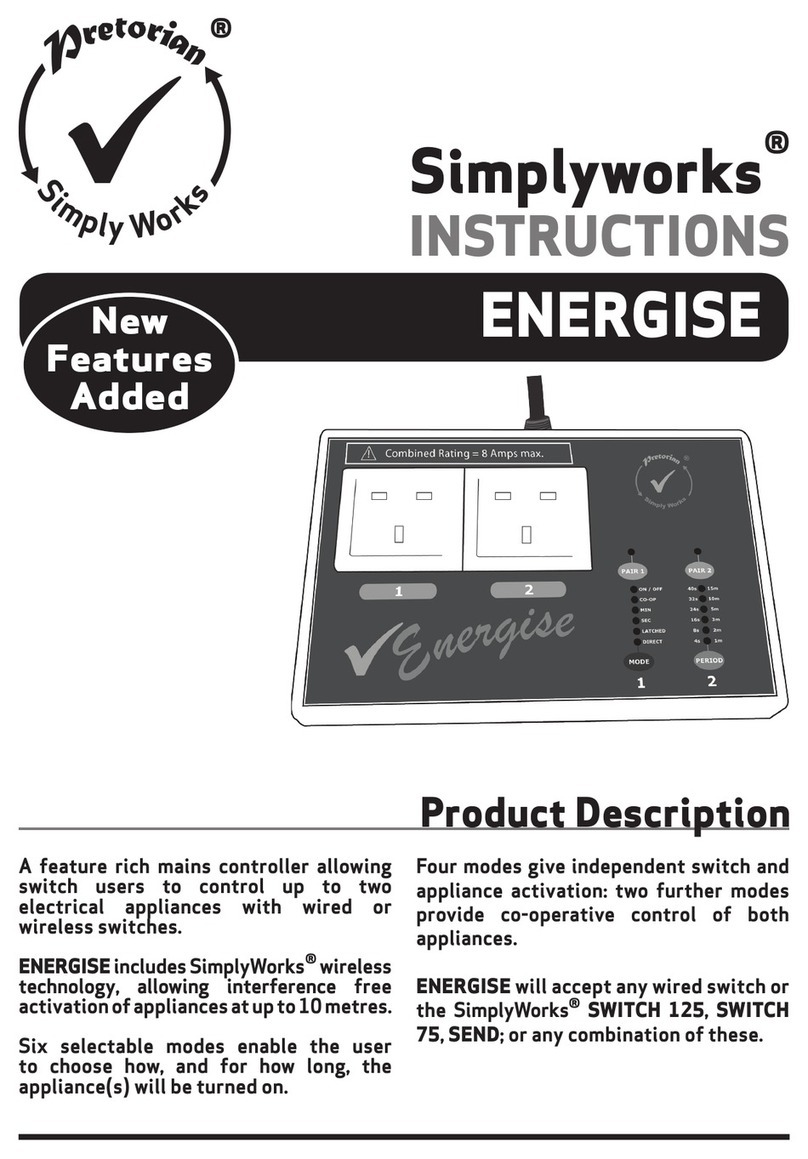 Pretorian Simplyworks ENERGISE instructions