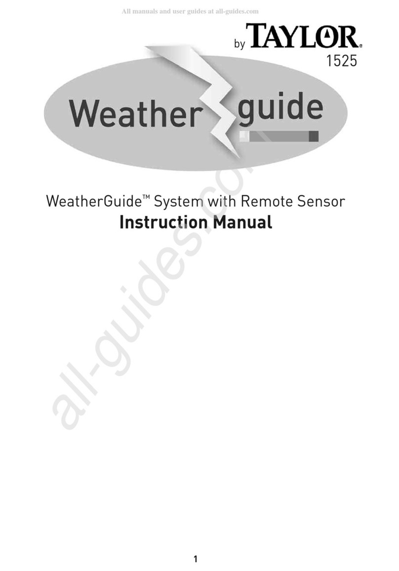 Taylor WeatherGuide 1525 User manual Taylor WeatherGuide 1525 User manual