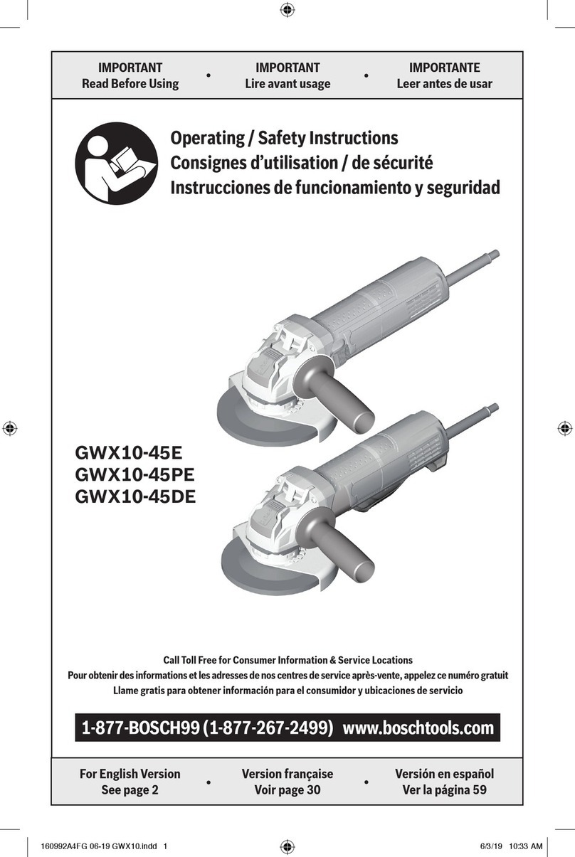 Bosch GWX10-45E Operating/safety instructions