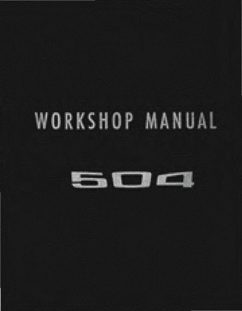 PEUGEOT 504 Series 1970 Workshop manual