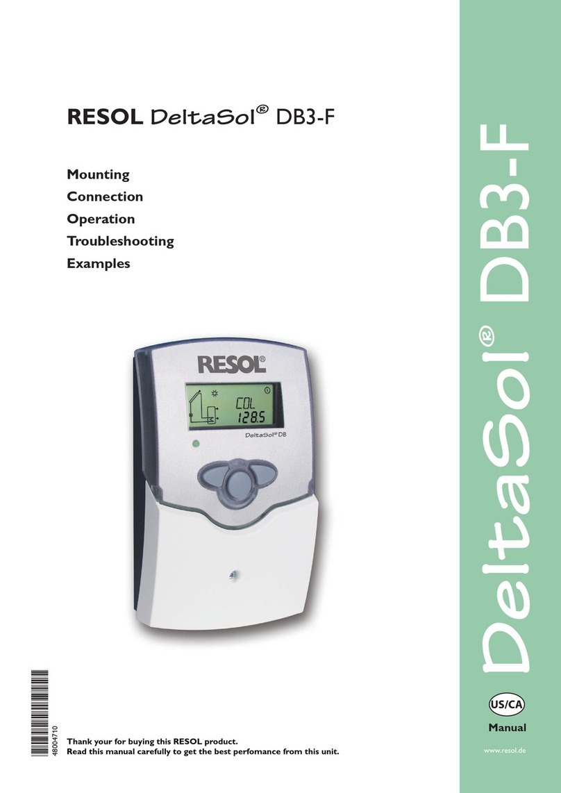 Resol DeltaSol DB3-F manual