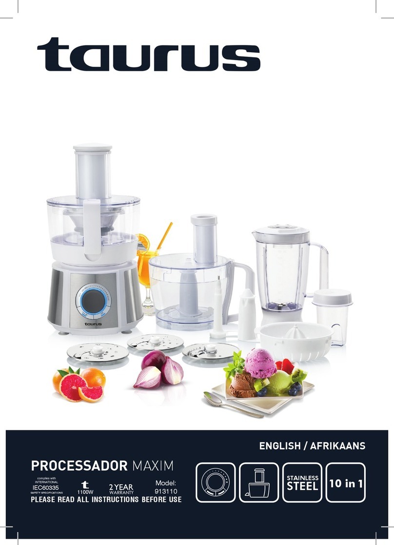 Taurus Processador Maxim User manual