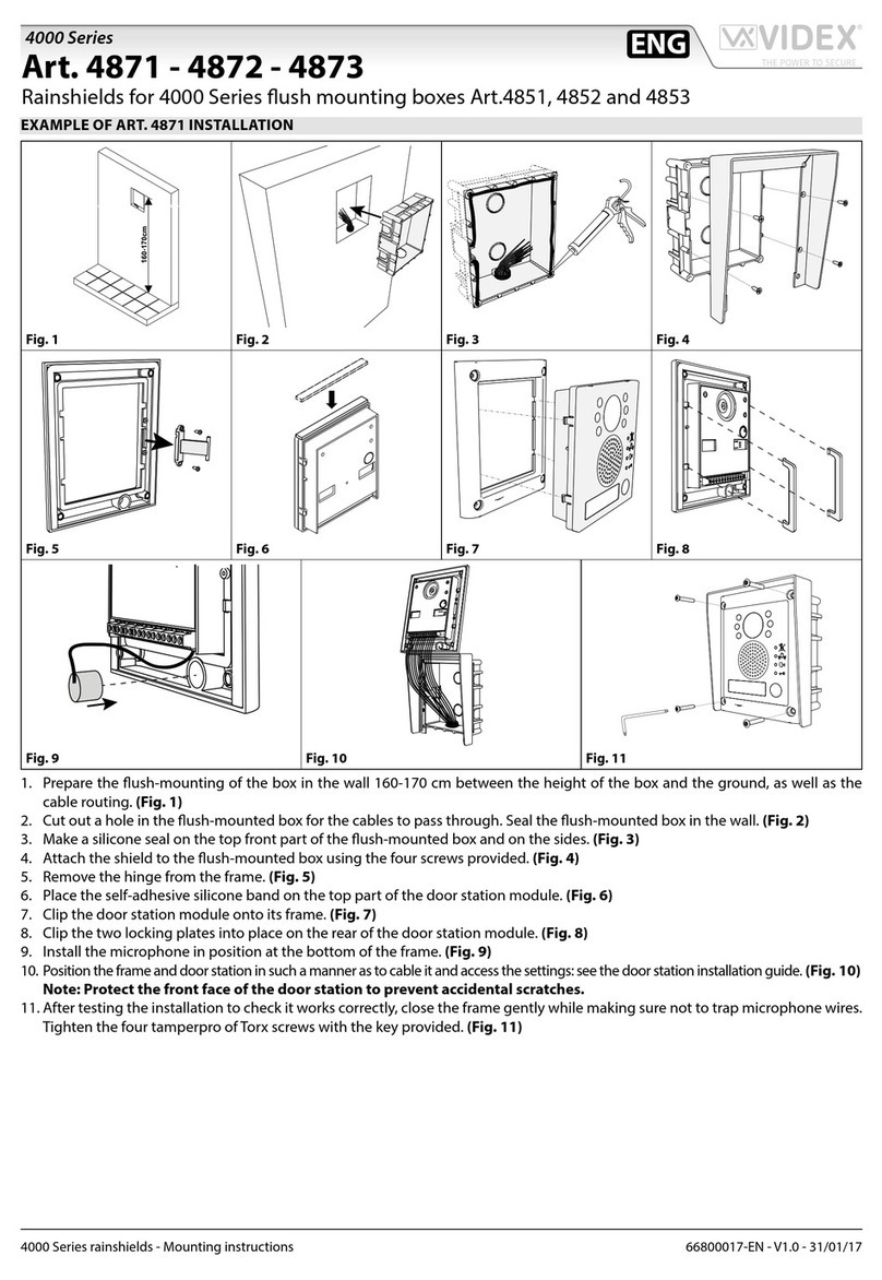 Videx 4000 Series User manual