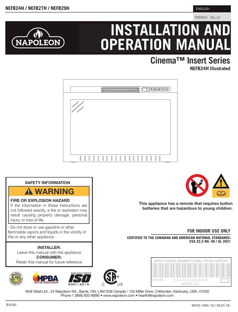 Napoleon Cinema Series User manual