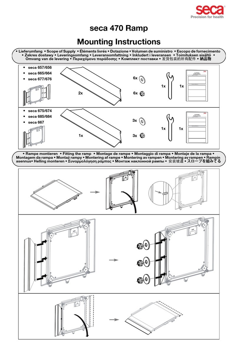 Seca 470 Mounting instructions