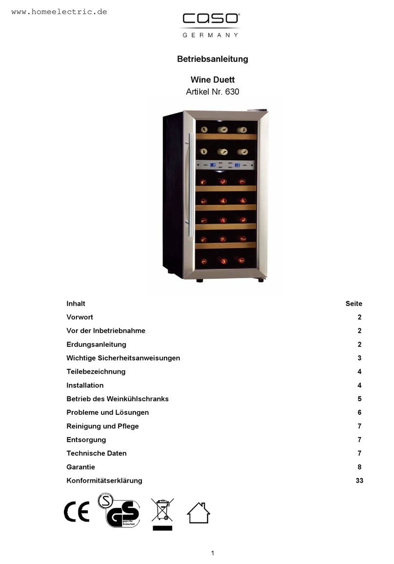 Caso Wine Duett User manual Caso Wine Duett User manual