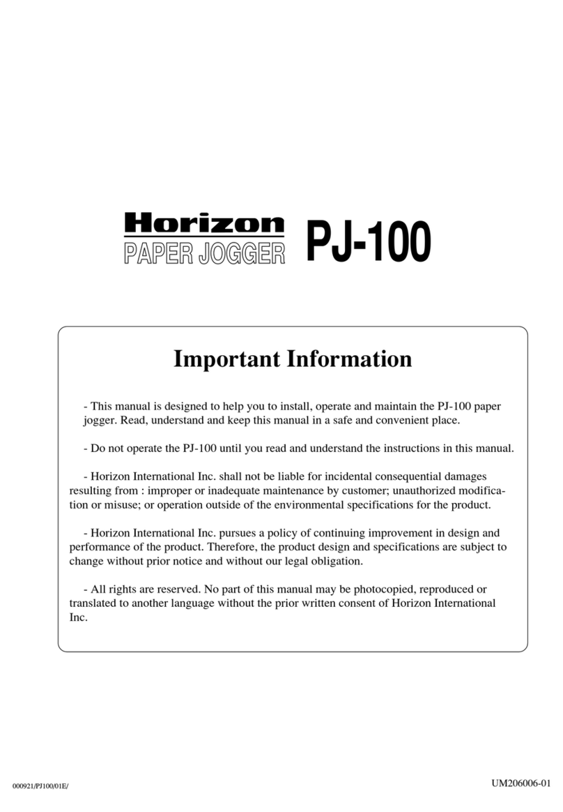 Horizon Fitness PAPER JOGGER PJ-100 manual