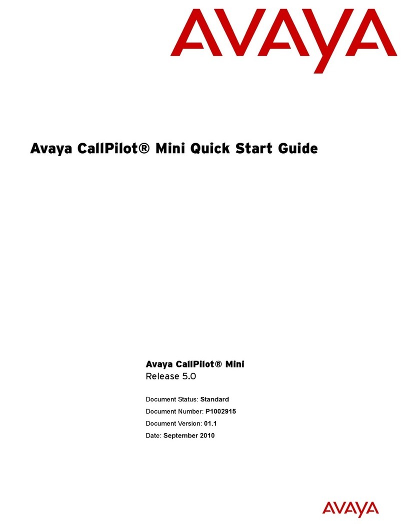 Avaya CallPilot Mini quick start guide