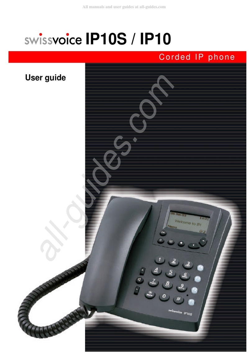 Swissvoice IP10/S Series user guide Swissvoice IP10/S Series user guide