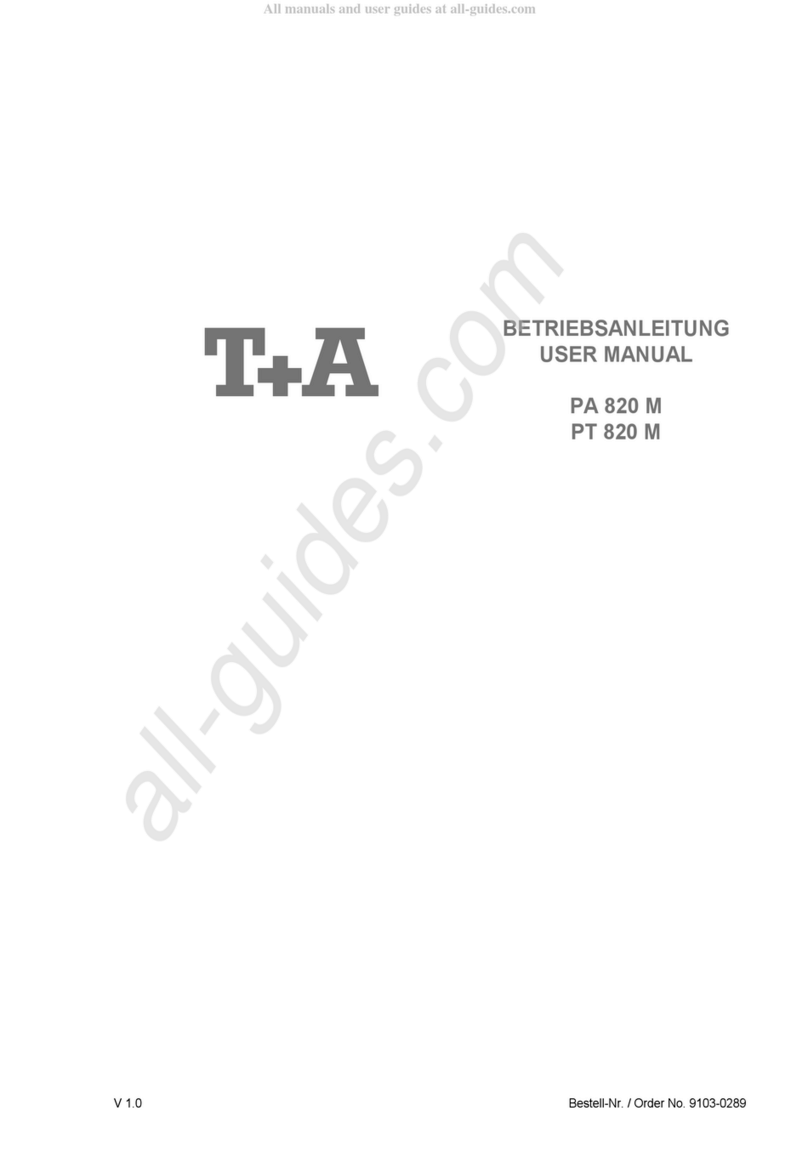 T+A PA 820 M user manual