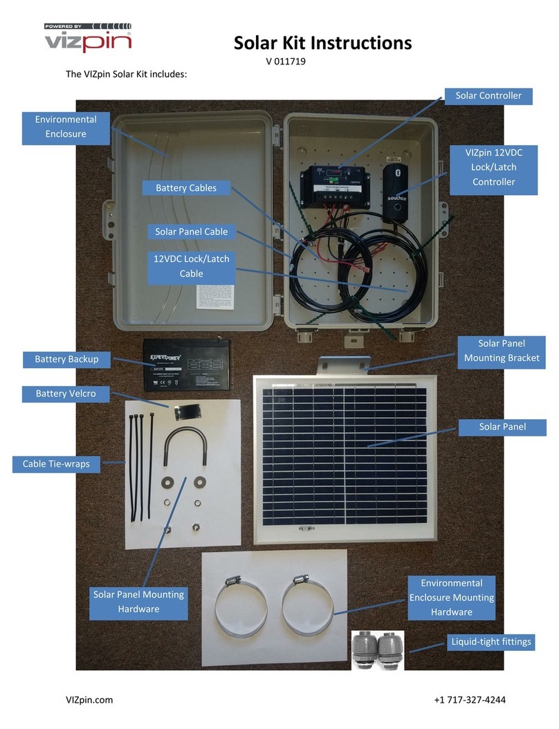 VIZpin Solar Kit instructions