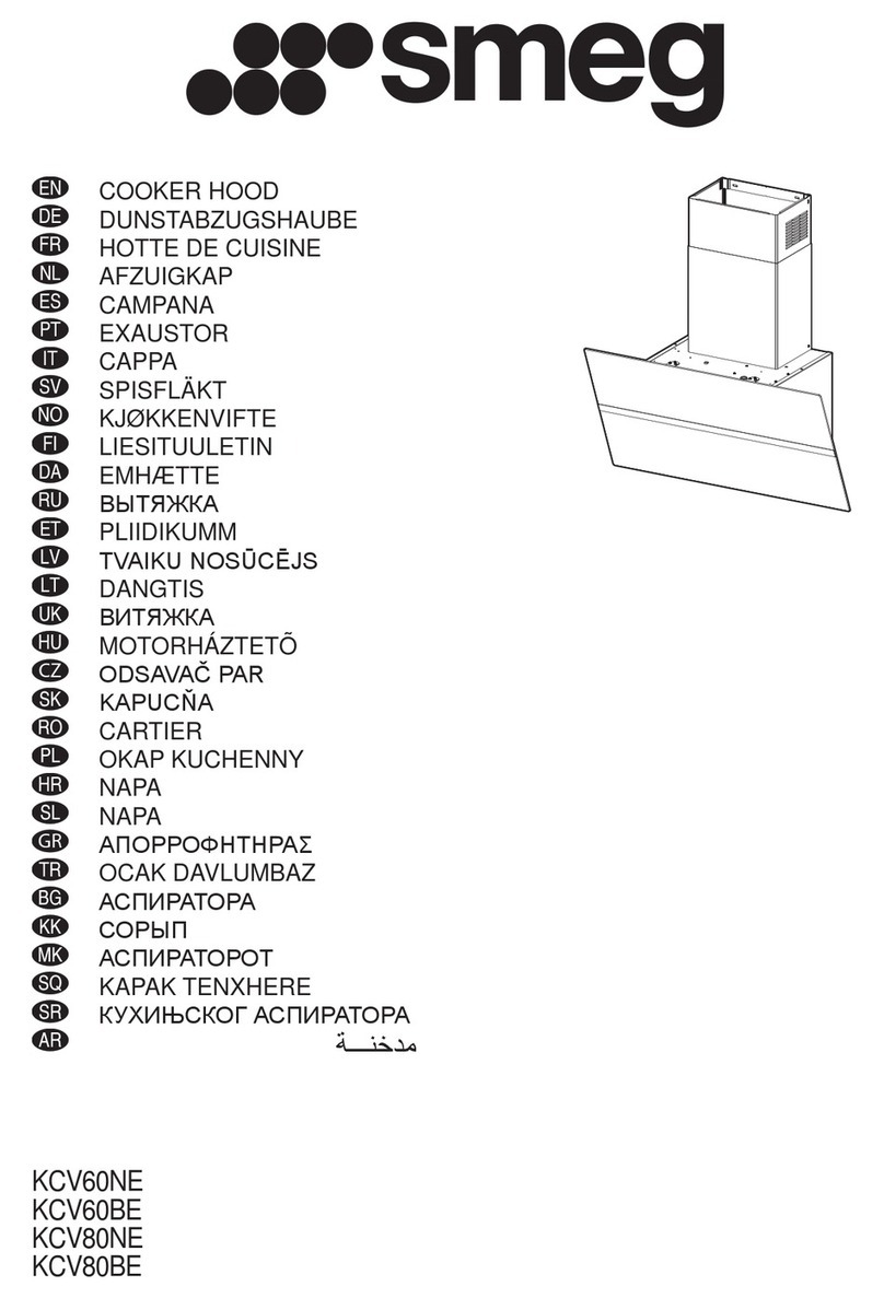 Smeg HOTTE KCV60NE user manual