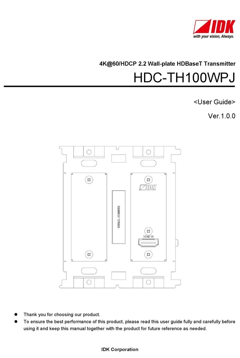 IDK HDC-TH100WPJ User manual