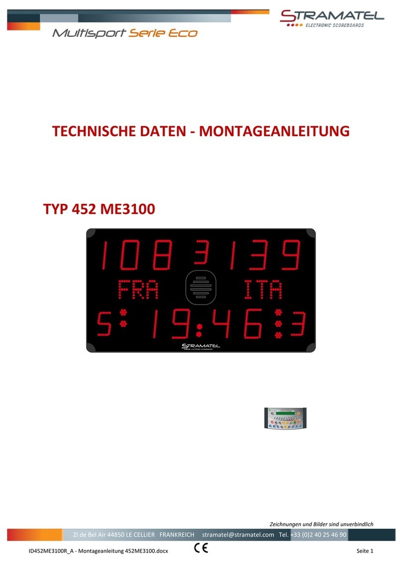 Stramatel 452 ME 3100 Technical Data and Installation Instructions