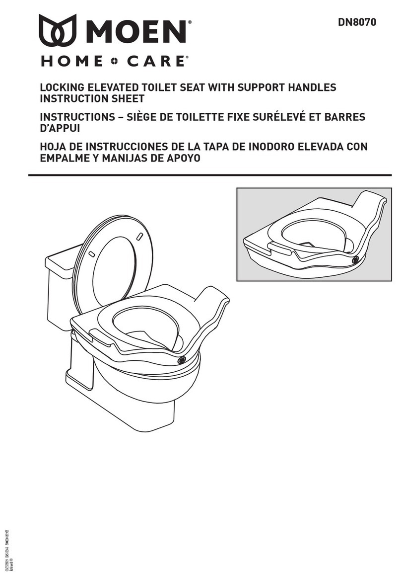 Moen DN8070 instruction sheet