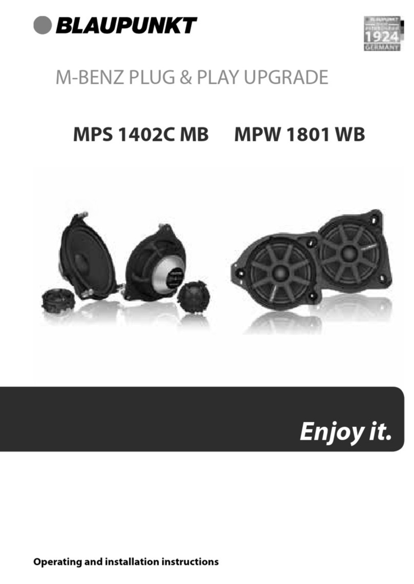 Blaupunkt MPS 1402C MB Operating and installation instructions