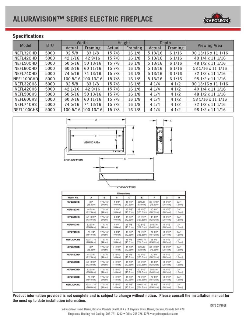 Napoleon ALLURAVISION Series quick start guide