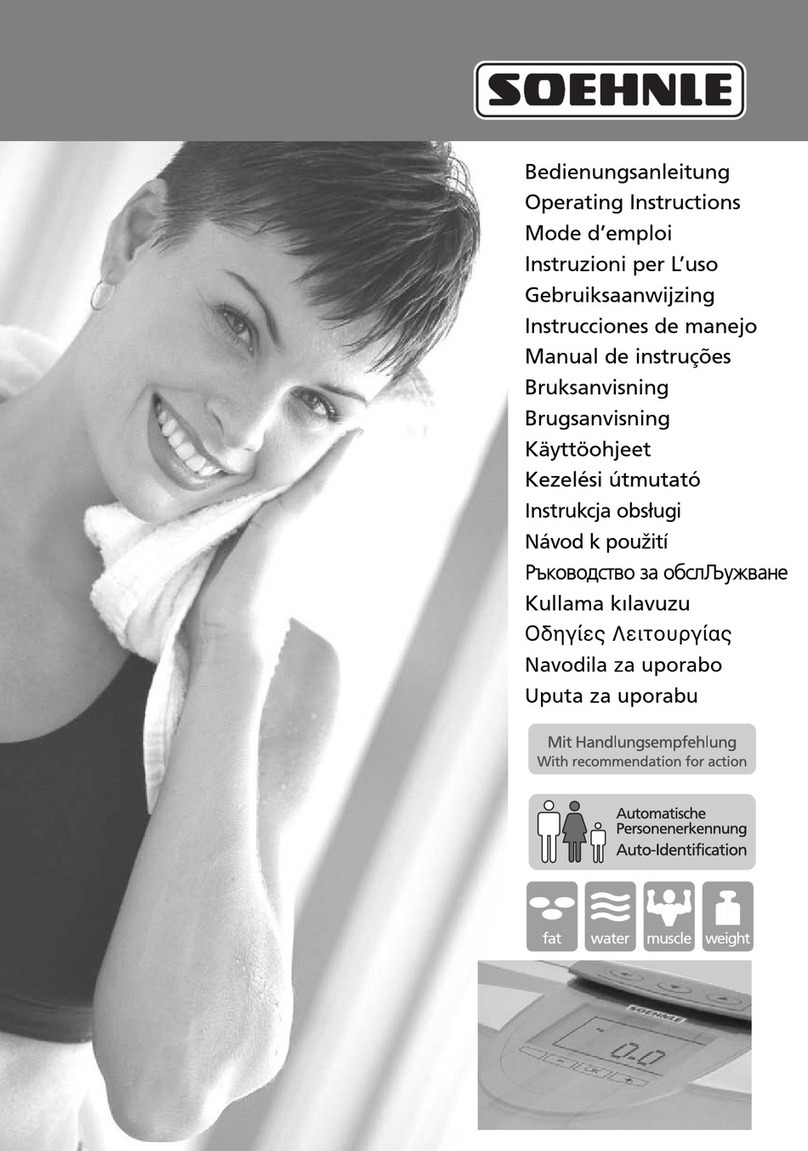 Soehnle Body Balance Milano operating instructions