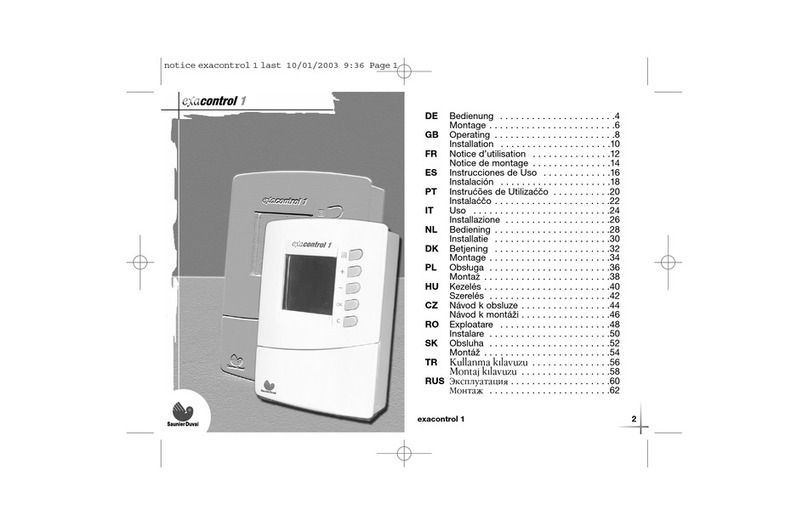 Protherm Exacontrol 1 User manual