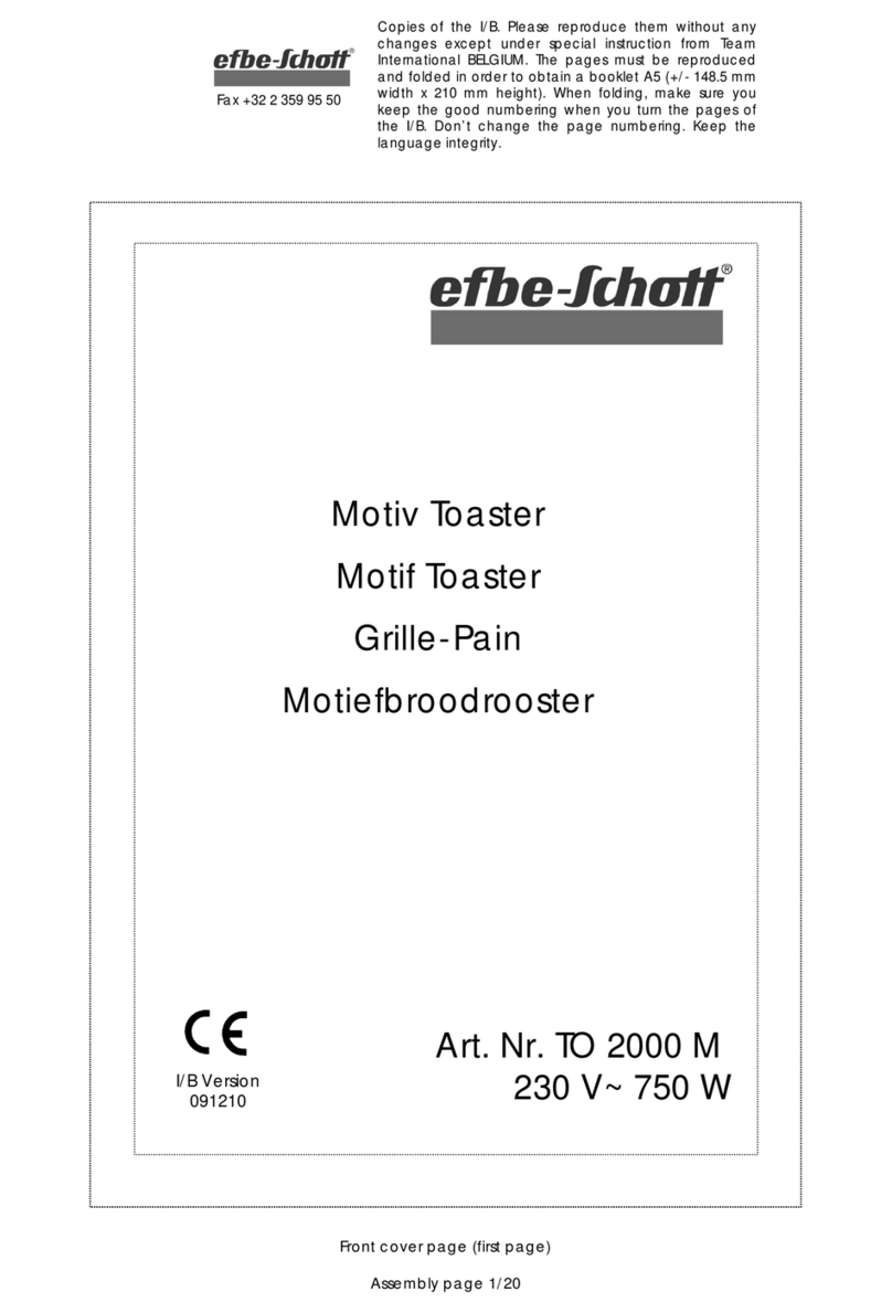 EFBE-SCHOTT TO 2000 M instruction manual