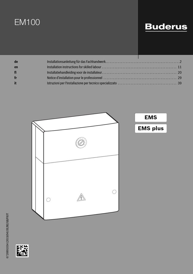 Buderus EM100 User manual