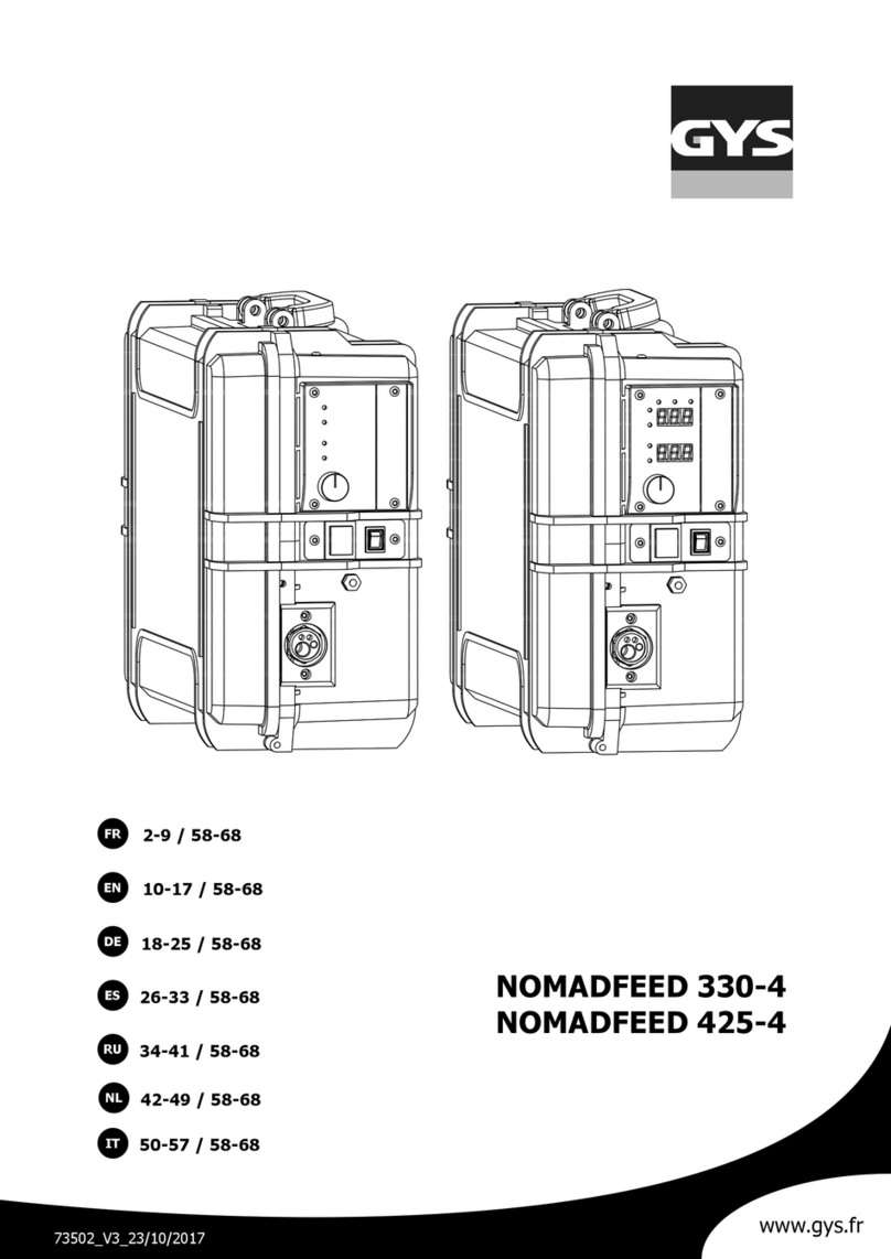 GYS NOMADFEED 330-4 manual