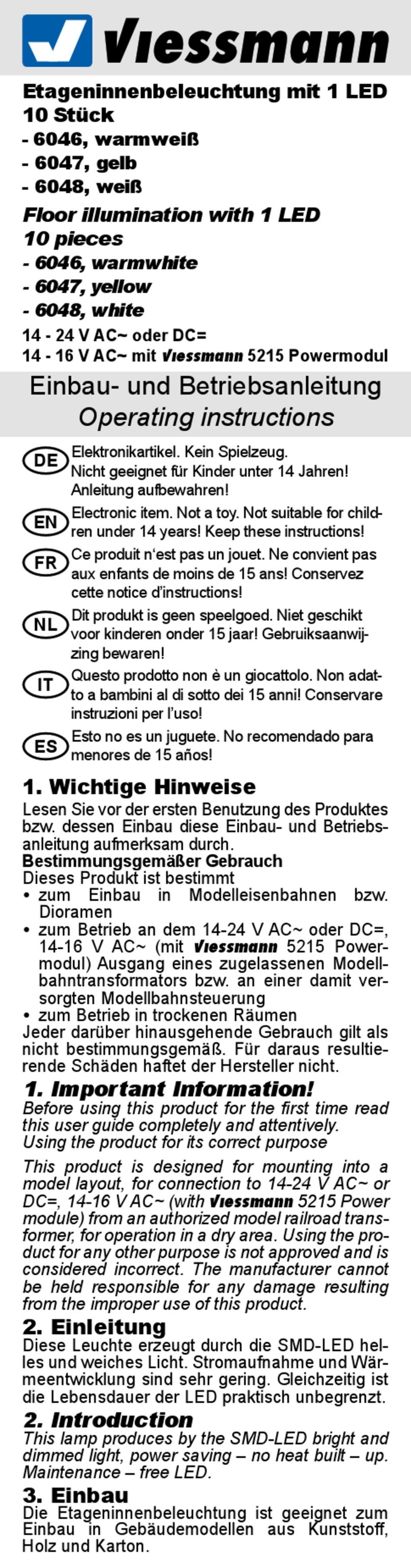 Viessmann 6046 User manual