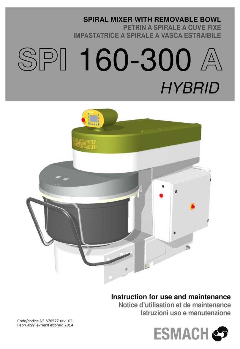 Esmach SPI 160 A Hybrid Specification sheet