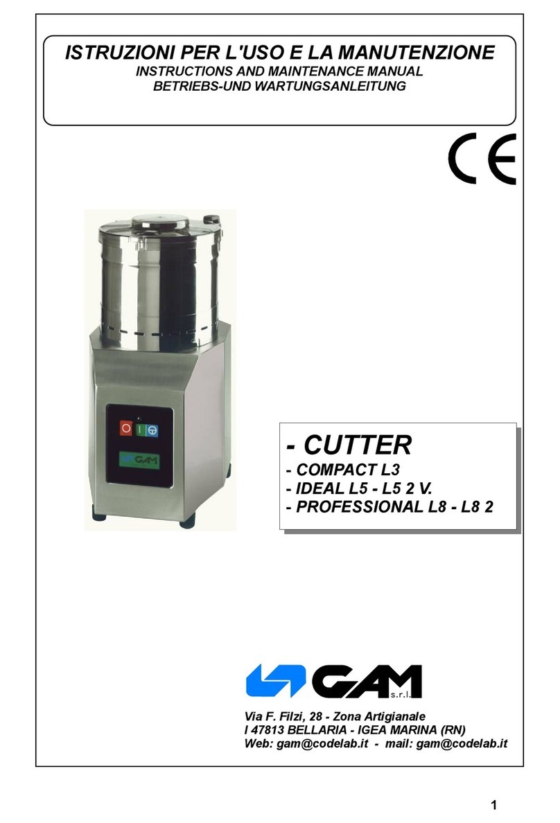 GAM Ideal L5 Instruction and maintenance manual