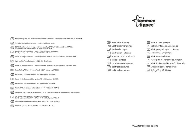 Tommee Tippee Electric breast pump manual