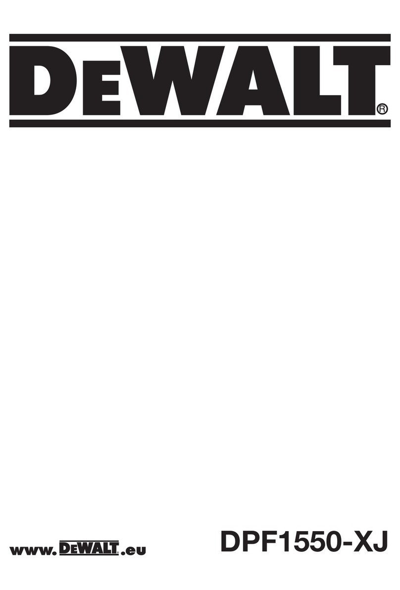 DeWalt DPF1550-XJ User manual DeWalt DPF1550-XJ User manual