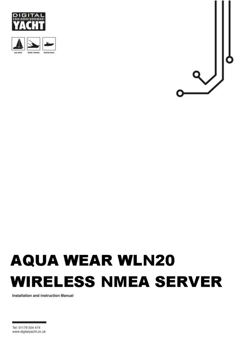 DIGITAL YACHT Aqua Wear WLN20 Installation and instruction manual